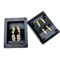 Trạm loa bi-wire, máng loa, hậu loa ráp thùng (giá 1 đôi)