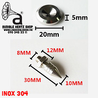 Chân đinh chén hứng Inox 304 size 30mm x 10mm (Bộ 4 chén 4 chân)