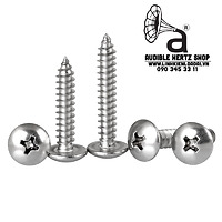 Vít gỗ đầu dù 4 cạnh Inox bắt loa M4 (Combo 20 con)