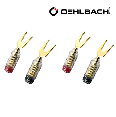 Bộ rắc kẹp càng cua mạ vàng Oehlbach Solution Lug