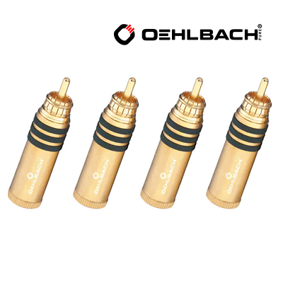 Jack tín hiệu AV/RCA Interconnect Oehlbach Hyper Cut Cool Gold