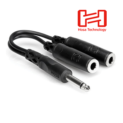 Dây tín hiệu Hosa YPP-111 6.3mm mono ra 2x6.3mm mono