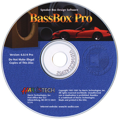 Phần mềm thiết kế thùng loa Bassbox Pro