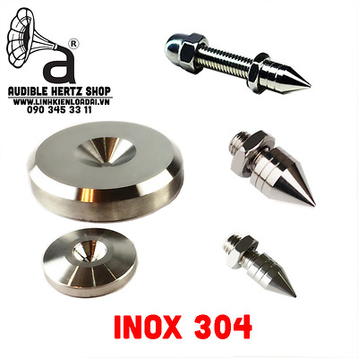 Chân đinh chén hứng bằng Inox 304 size 55mm x 10mm (Bộ 4 chiếc)