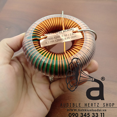 Cuộn cảm 4.7mH Jantzen C-coil DCR 0.05 OHM 12AWG Dây 2mm
