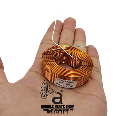 Cuộn cảm 0.82mH Jantzen, Nội trở 0.44 Ohm Lõi không khí