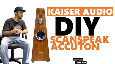 DIY mẫu loa Acoustics Grande của Kaiser Audio sử dụng củ Scanspeak 26W/8867T00 và Accuton