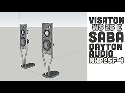 Dự án loa ván hở bass 25cm 3 way với Visaton WS 25 E, Saba 20cm và treble dome Dayton Audio NHP25F-4
