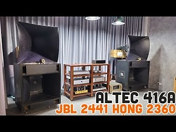 Thiết kế phân tần cho Altec 416A ghép trung kèn JBL 2441 họng JBL 2360 và siêu tép Fostex T925